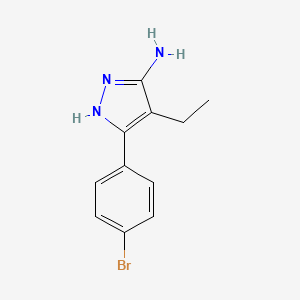 3-(4-bromophenyl)-4-ethyl-1H-pyrazol-5-amine
