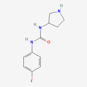 1-(4-Fluorophenyl)-3-(pyrrolidin-3-yl)urea
