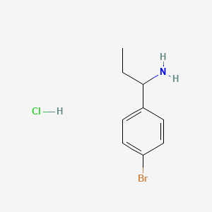 molecular formula C9H13BrClN B1518522 1-(4-Bromophenyl)propan-1-amine hydrochloride CAS No. 90485-18-0