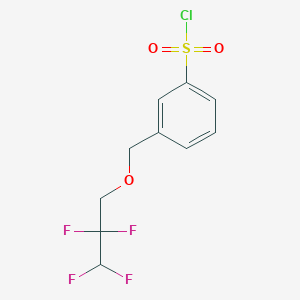 3-[(2,2,3,3-Tetrafluoropropoxy)methyl]benzene-1-sulfonyl chloride