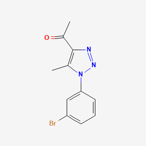 1-[1-(3-bromophenyl)-5-methyl-1H-1,2,3-triazol-4-yl]ethan-1-one