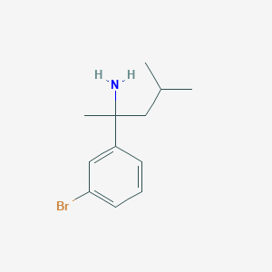 2-(3-Bromophenyl)-4-methylpentan-2-amine