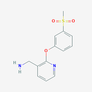 molecular formula C13H14N2O3S B1518535 [2-(3-Methanesulfonylphenoxy)pyridin-3-yl]methanamine CAS No. 1157379-85-5
