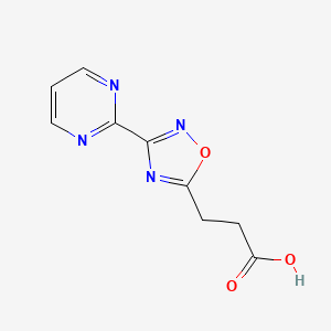 3-[3-(Pyrimidin-2-yl)-1,2,4-oxadiazol-5-yl]propanoic acid