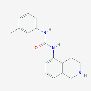 3-(3-Methylphenyl)-1-(1,2,3,4-tetrahydroisoquinolin-5-yl)urea