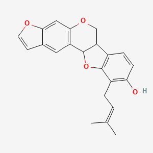 molecular formula C22H20O4 B15185409 Erybraedin E CAS No. 119269-73-7