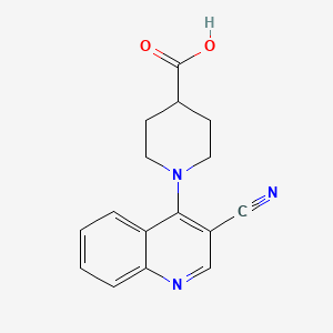 1-(3-Cyanoquinolin-4-yl)piperidine-4-carboxylic acid