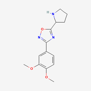 3-(3,4-Dimethoxyphenyl)-5-pyrrolidin-2-yl-1,2,4-oxadiazole