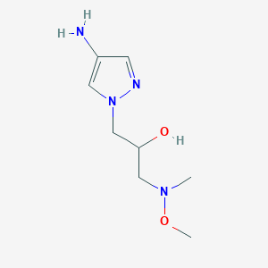 1-(4-amino-1H-pyrazol-1-yl)-3-[methoxy(methyl)amino]propan-2-ol