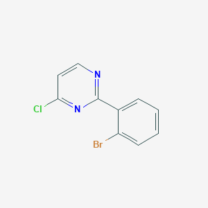 molecular formula C10H6BrClN2 B1518557 2-(2-Bromophenyl)-4-chloropyrimidine CAS No. 1155598-53-0