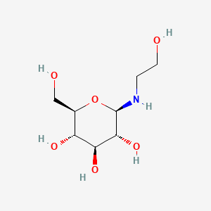 molecular formula C8H17NO6 B15185600 beta-D-Glucopyranosylamine, N-(2-hydroxyethyl)- CAS No. 124378-00-3