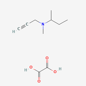 molecular formula C10H17NO4 B15185608 N-(2-Butyl)-N-methylpropargylamine oxalate CAS No. 143347-29-9