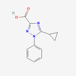5-cyclopropyl-1-phenyl-1H-1,2,4-triazole-3-carboxylic acid