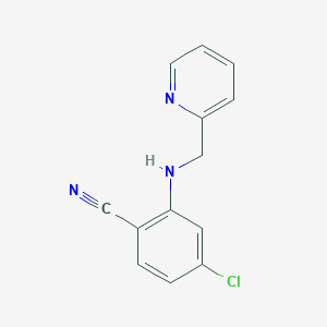 4-Chloro-2-[(pyridin-2-ylmethyl)amino]benzonitrile