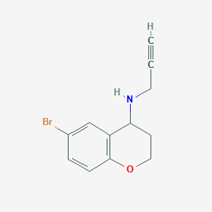 6-bromo-N-(prop-2-yn-1-yl)-3,4-dihydro-2H-1-benzopyran-4-amine