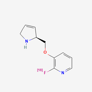 molecular formula C10H11FN2O B15185681 Nifene F-18 CAS No. 912843-71-1