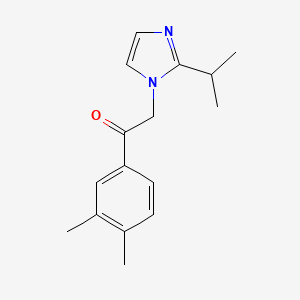 molecular formula C16H20N2O B1518570 1-(3,4-dimethylphenyl)-2-[2-(propan-2-yl)-1H-imidazol-1-yl]ethan-1-one CAS No. 1157981-08-2