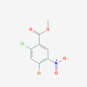 molecular formula C8H5BrClNO4 B1518573 4-溴-2-氯-5-硝基苯甲酸甲酯 CAS No. 1157672-86-0