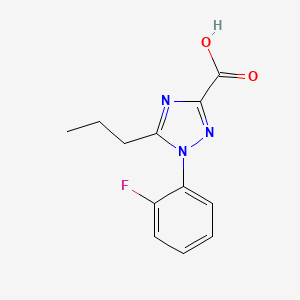 molecular formula C12H12FN3O2 B1518574 1-(2-fluorophenyl)-5-propyl-1H-1,2,4-triazole-3-carboxylic acid CAS No. 1155460-43-7