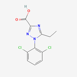 1-(2,6-dichlorophenyl)-5-ethyl-1H-1,2,4-triazole-3-carboxylic acid