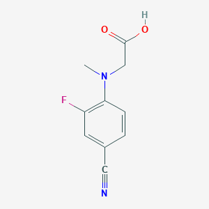 2-[(4-Cyano-2-fluorophenyl)(methyl)amino]acetic acid