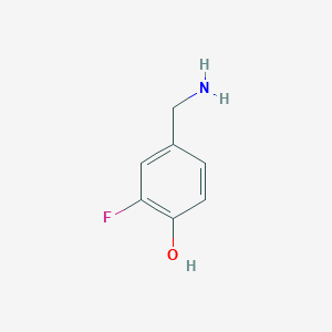 molecular formula C7H8FNO B1518584 4-(Aminomethyl)-2-fluorophenol CAS No. 771581-11-4