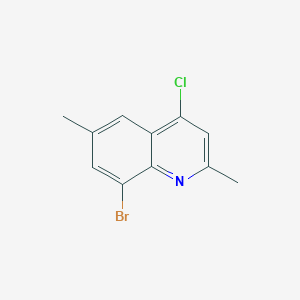 molecular formula C11H9BrClN B1518585 8-Bromo-4-chloro-2,6-dimethylquinoline CAS No. 1156275-57-8