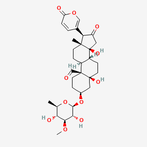 molecular formula C31H42O11 B15185916 Bovoruboside CAS No. 11032-44-3