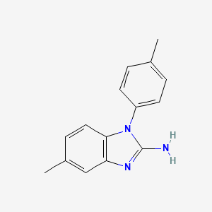 5-methyl-1-(4-methylphenyl)-1H-1,3-benzodiazol-2-amine
