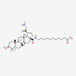 molecular formula C41H70N2O4 B15185988 N-(3beta-Hydroxy-30-aminolup-20(29)-en-28-oyl)-11-aminoundecanoic acid CAS No. 173106-43-9