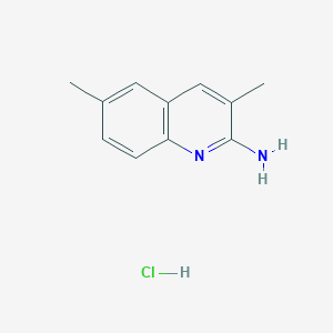 molecular formula C11H13ClN2 B1518602 2-Amino-3,6-dimethylquinoline hydrochloride CAS No. 1170838-15-9
