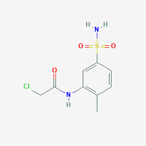2-chloro-N-(2-methyl-5-sulfamoylphenyl)acetamide