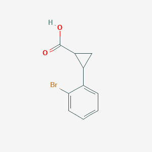 molecular formula C10H9BrO2 B1518609 2-(2-Bromophenyl)cyclopropanecarboxylic acid CAS No. 767359-25-1