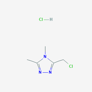 3-(chloromethyl)-4,5-dimethyl-4H-1,2,4-triazole hydrochloride