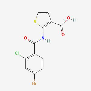 molecular formula C12H7BrClNO3S B1518623 2-(4-Bromo-2-chlorobenzamido)thiophene-3-carboxylic acid CAS No. 1157722-94-5