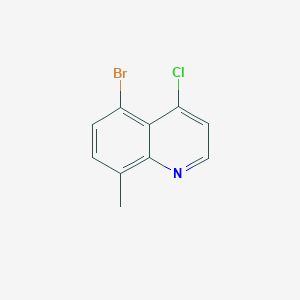 molecular formula C10H7BrClN B1518625 5-Bromo-4-chloro-8-methylquinoline CAS No. 1157374-62-3