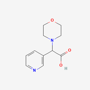 Morpholin-4-YL(pyridin-3-YL)acetic acid
