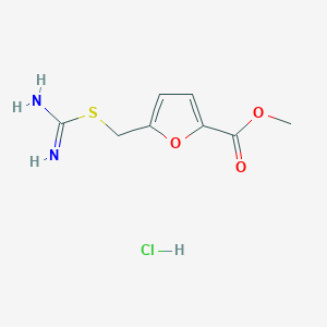 Methyl 5-[(carbamimidoylsulfanyl)methyl]furan-2-carboxylate hydrochloride