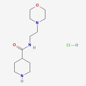 N-(2-morpholin-4-ylethyl)piperidine-4-carboxamide hydrochloride