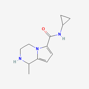 N-cyclopropyl-1-methyl-1H,2H,3H,4H-pyrrolo[1,2-a]pyrazine-6-carboxamide