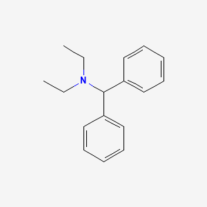 molecular formula C17H21N B15186408 N,N-Diethylbenzhydrylamine CAS No. 519-72-2