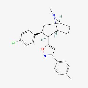 molecular formula C24H25ClN2O B15186486 RTI-336 free base CAS No. 236754-02-2