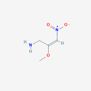 molecular formula C4H8N2O3 B1518651 [(1E)-1-Methoxy-2-nitrovinyl]methylamine CAS No. 352530-52-0