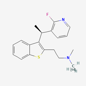 molecular formula C19H21FN2S B15186516 733How0WT3 CAS No. 1190929-48-6
