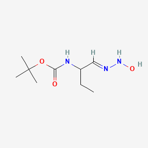 molecular formula C9H19N3O3 B1518656 tert-Butyl (1-(2-hydroxyhydrazono)butan-2-yl)carbamate 