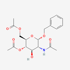 molecular formula C19H25NO8 B1518657 Benzyl 2-acetamido-4,6-di-O-acetyl-2-deoxy-a-D-glucopyranoside 