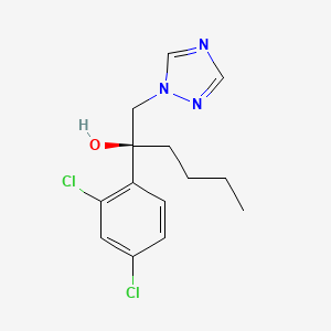 molecular formula C14H17Cl2N3O B15186635 (S)-Hexaconazole CAS No. 221627-82-3