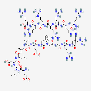molecular formula C102H183N45O26 B1518671 H-Glu-Leu-Asp-Unk-Val-Glu-Phe-Gly-Gly-D-Arg-D-Arg-D-Arg-D-Arg-D-Arg-D-Arg-D-Arg-D-Arg-D-Arg-OH 
