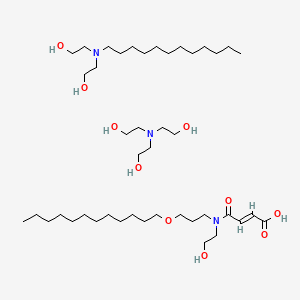 molecular formula C43H89N3O10 B15186718 Einecs 287-139-2 CAS No. 85409-69-4