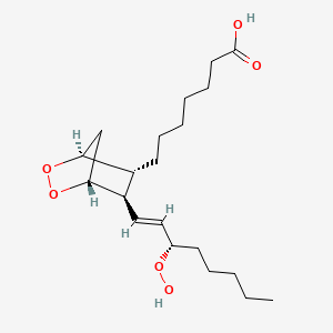 7-{(1R,4S,5R,6R)-6-[(1E,3S)-3-hydroperoxyoct-1-en-1-yl]-2,3-dioxabicyclo[2.2.1]heptan-5-yl}heptanoic acid